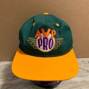 AVP pro volleyball flat brim SnapBack hat